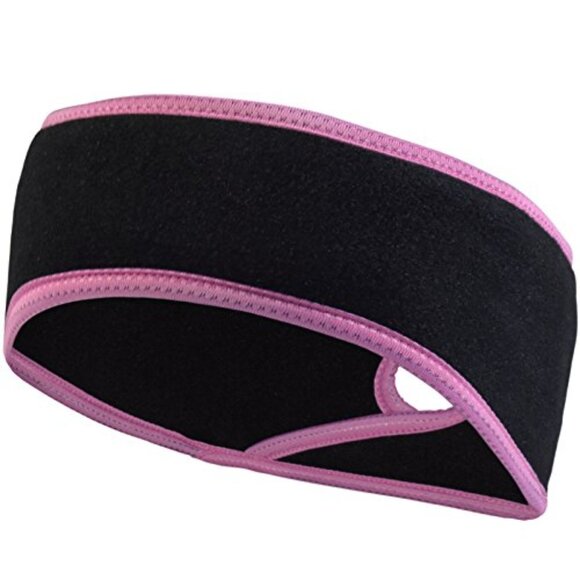 Fleece Ponytail Headband for Running Winter Workouts One Size Fits Most main image 4